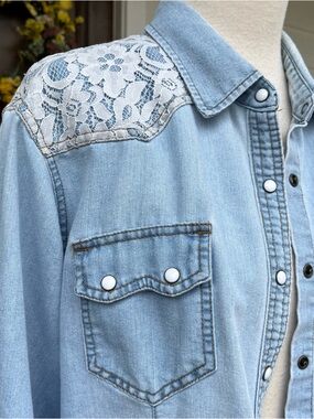 Bit & Bridle Light Blue Denim Shirt